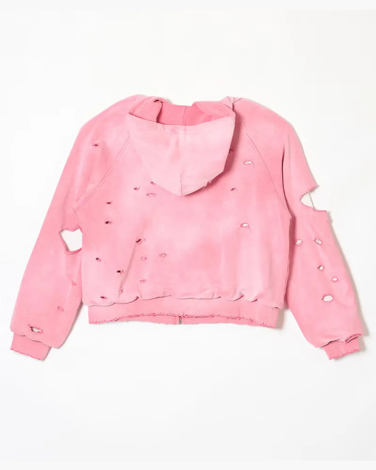 A Good Bad Influence / AGED DIS TRESED ZIP HOODIE (AGBI-26AW-HD02)