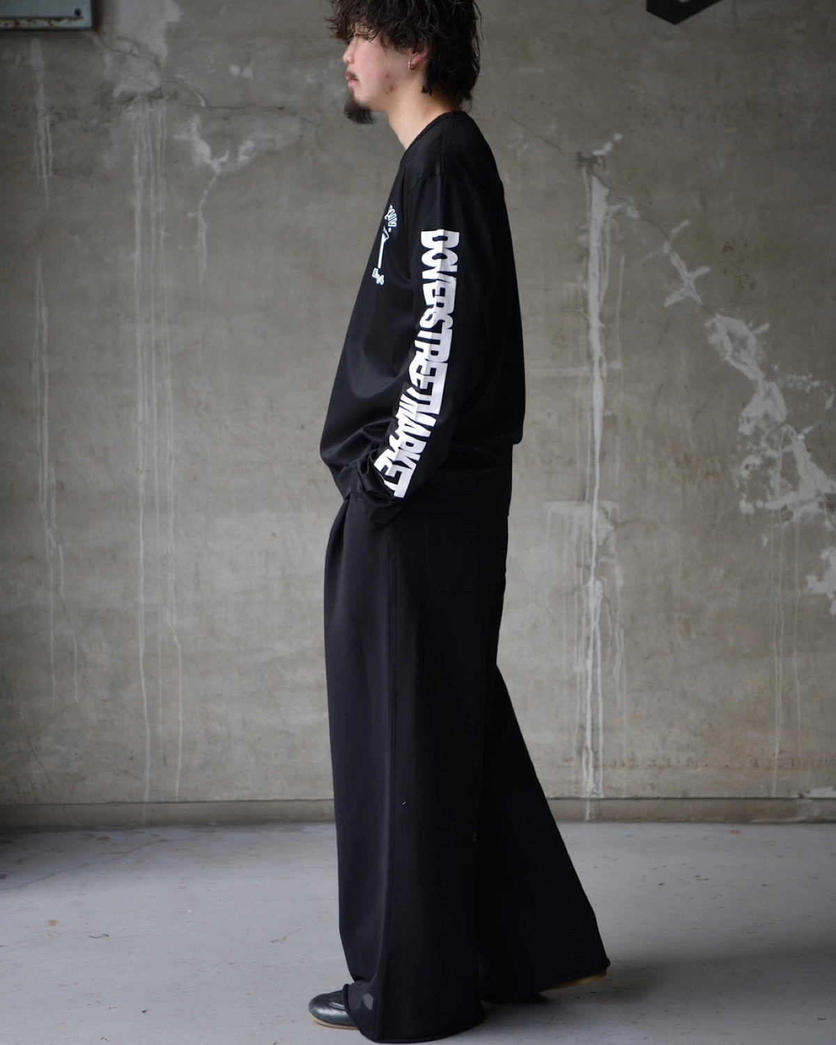 DOVER STREET MARKET kei ninomiya / LONGSLEEVE T-SHIRT COTTON PONTE KNIT (DSM01T003)