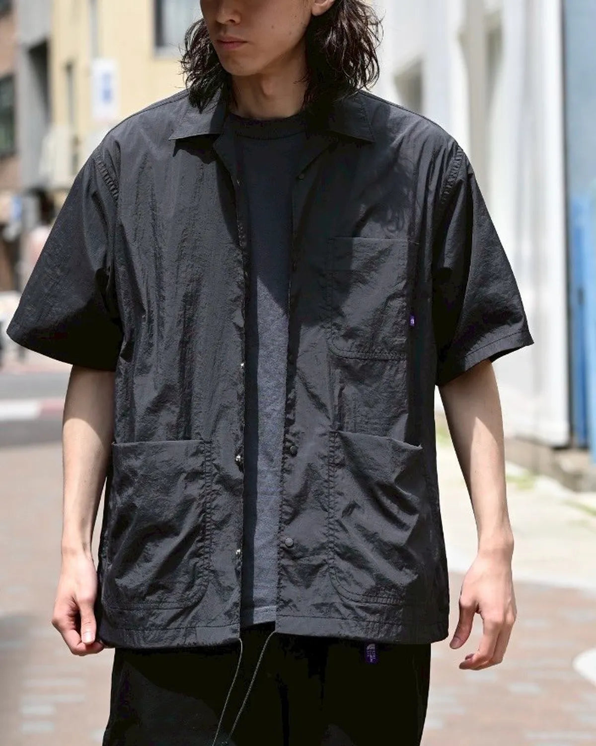 THE NORTH FACE PURPLE LABEL / Nylon Taffeta Field S/S Shirt (N25SG055)