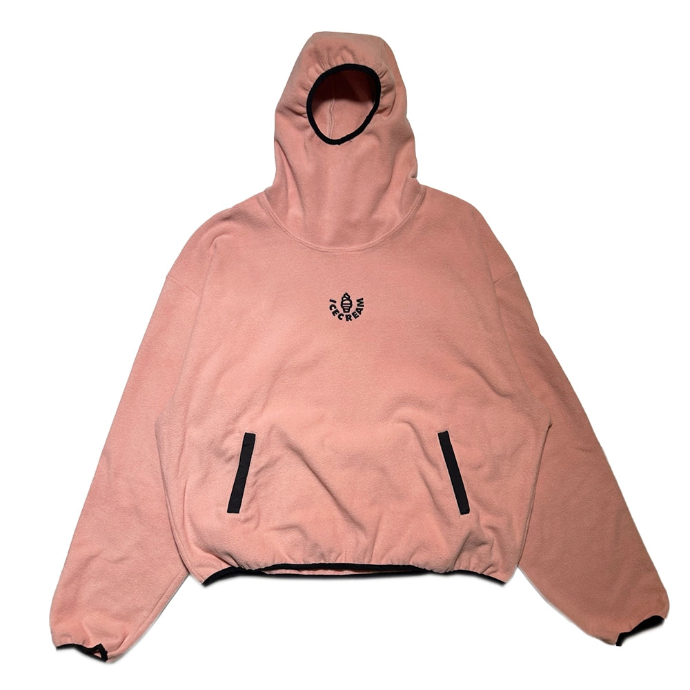 BILLIONAIRE BOYS CLUB / ICECREAM / EMBROIDERED LOGO PIPING FLEECE HOODIE
