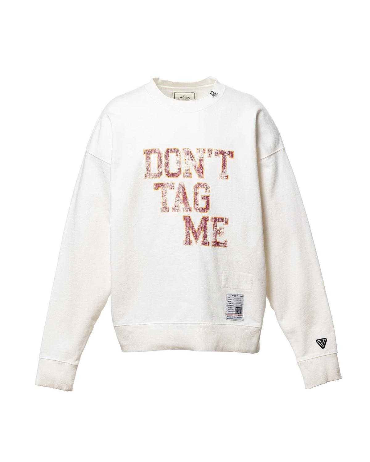 Maison MIHARA YASUHIRO / Don't Tag Me Printed Sweatshirt (J16PO782)
