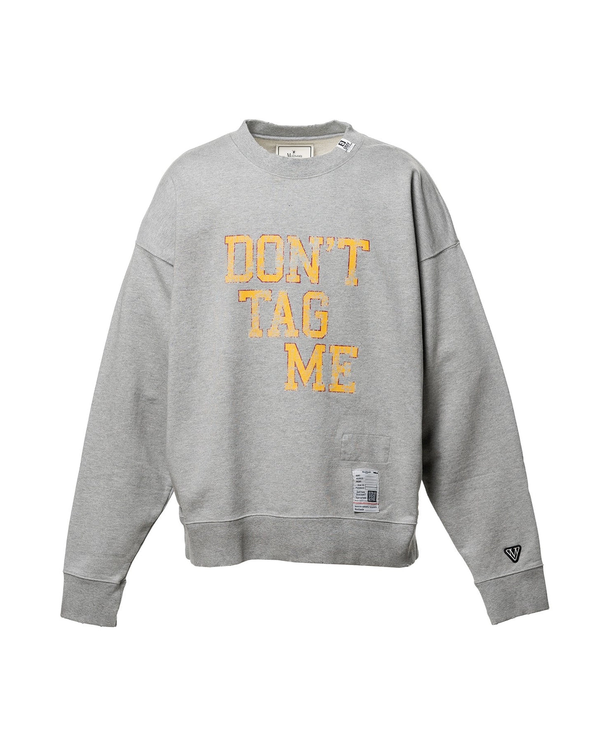 Maison MIHARA YASUHIRO / Don't Tag Me Printed Sweatshirt (J16PO782)