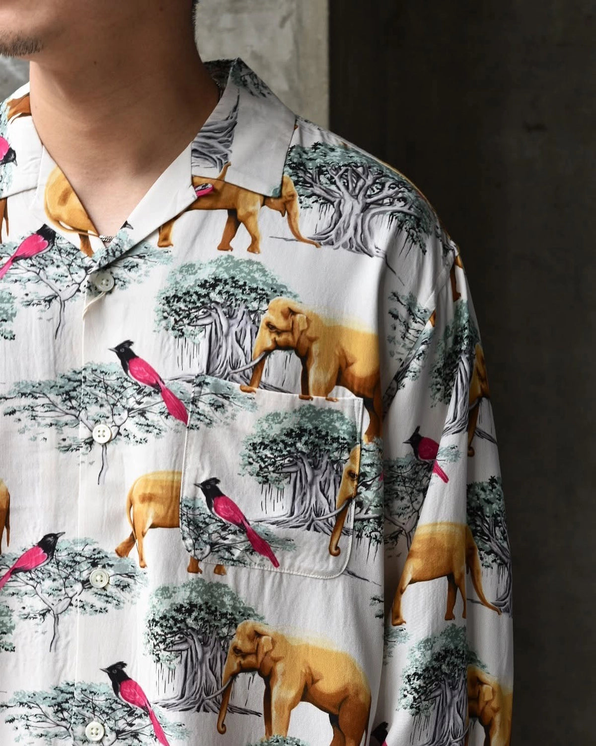 BEDWIN & THE HEARTBREAKERS / L/S OLG ALOHA SHIRT "ROGERS" (25SB1744)