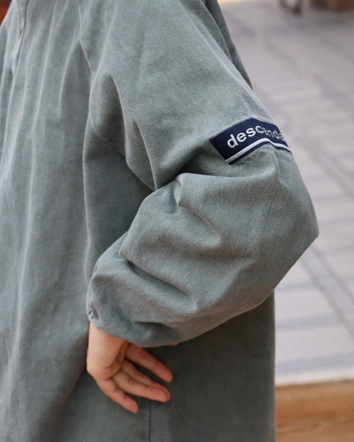 DESCENDANT / MOLE HOODED LS SHIRT PIGMENT DYE (262WVDS-SHM04)