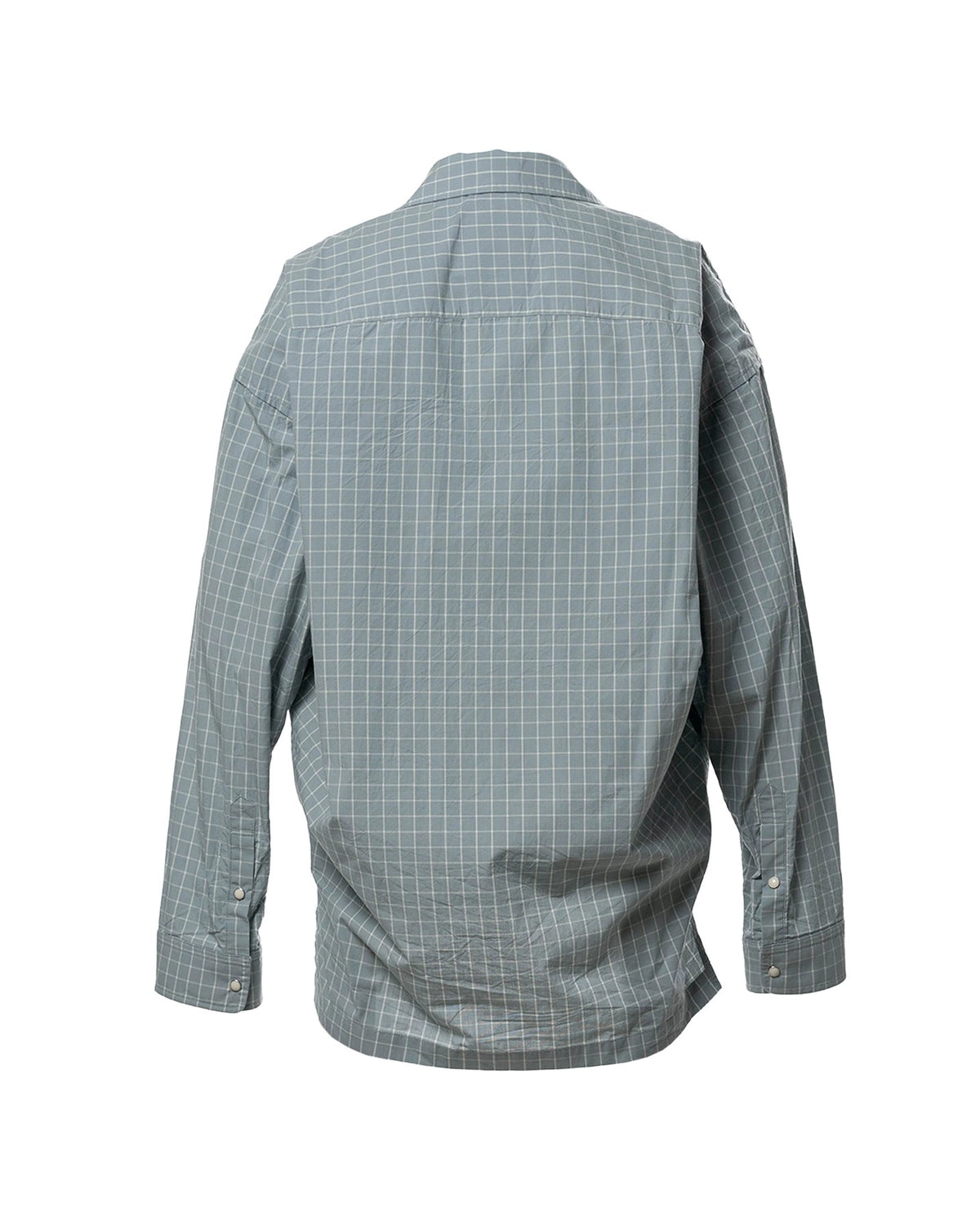 Maison MIHARA YASUHIRO / Embellished Sticker Long Sleeve Check Shirt (A16SH088)
