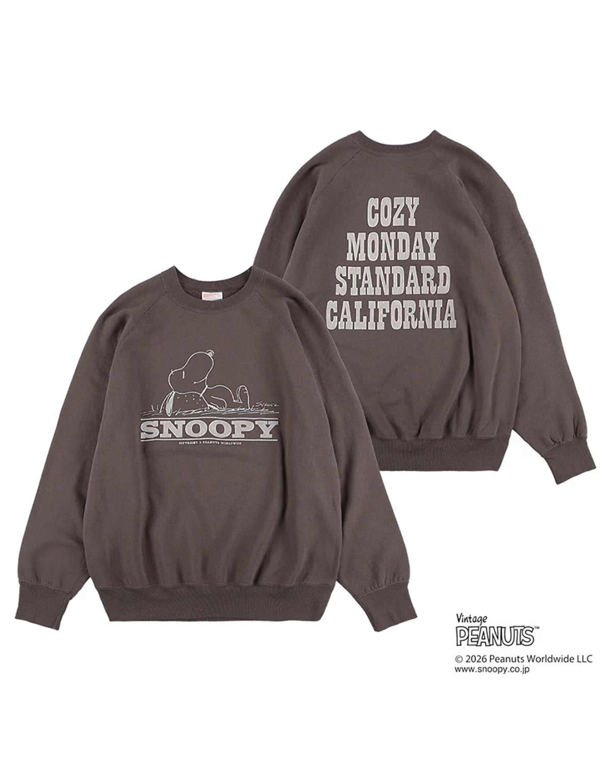 STANDARD CALIFORNIA × SNOOPY / Cozy Monday Crew Sweat (2000000394732)