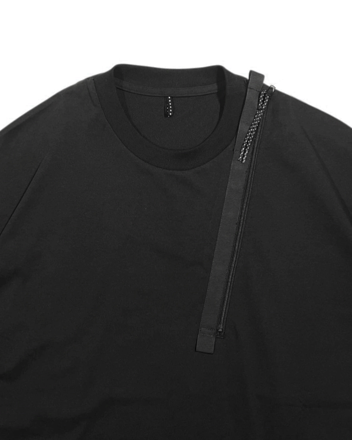 ALMOSTBLACK / CREW NECK ZIPPER POCKET (25AWGAB-CS02)