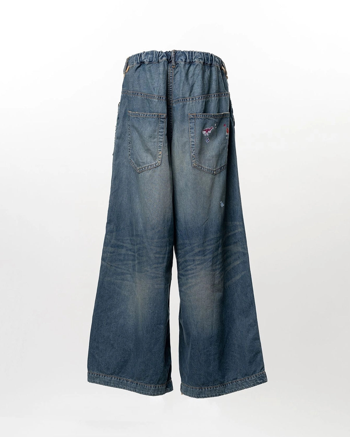 Maison MIHARA YASUHIRO / Kids Sticker Printed Wide Denim Pants -Women's- (K16PT342)