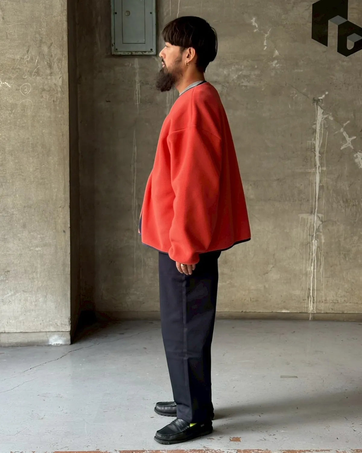 DESCENDANT / KNOT FLEECE CARDIGAN (252ATDS-CSM29)