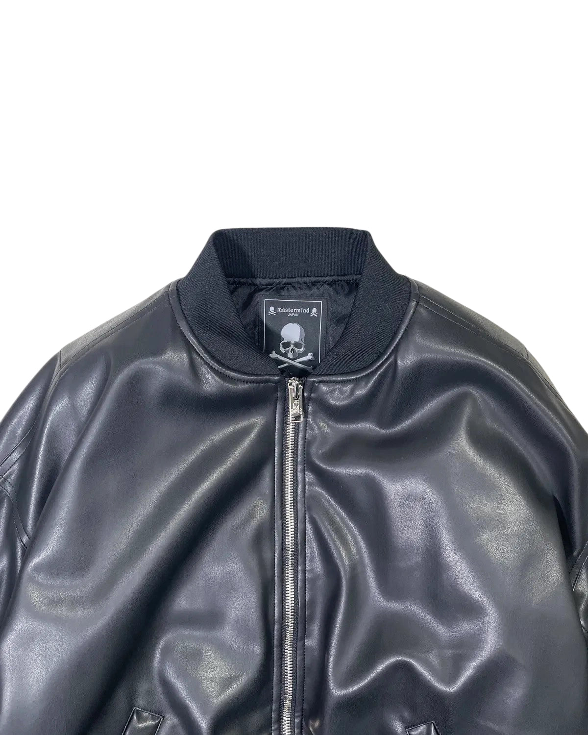 mastermind JAPAN / MJ FAUX LEATHER MA-1 (MJ25E-15-BL024)