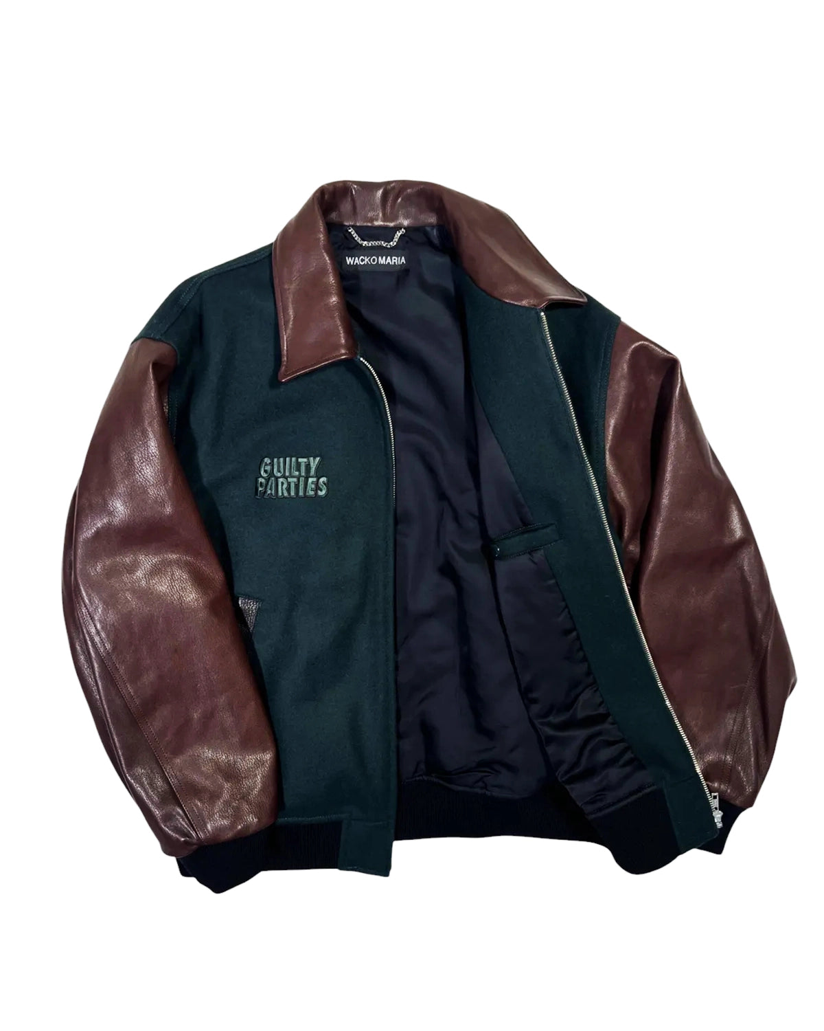 WACKO MARIA / LEATHER VARSITY JACKET -TYPE-1- (25FW-WMO-BL12)