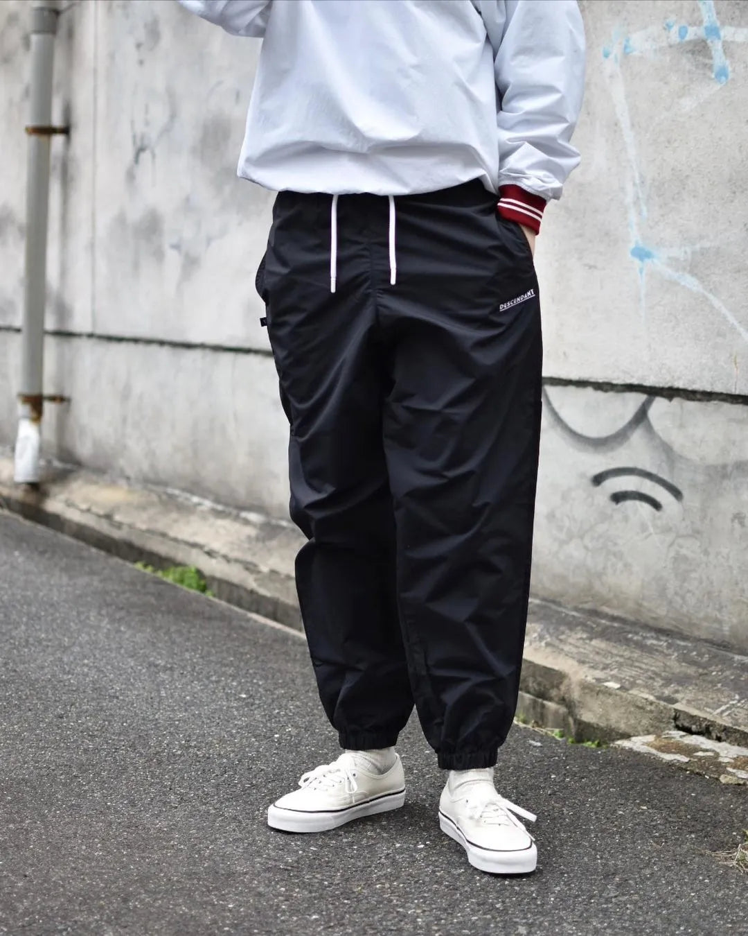 DESCENDANT / WHARF NYLON TROUSERS