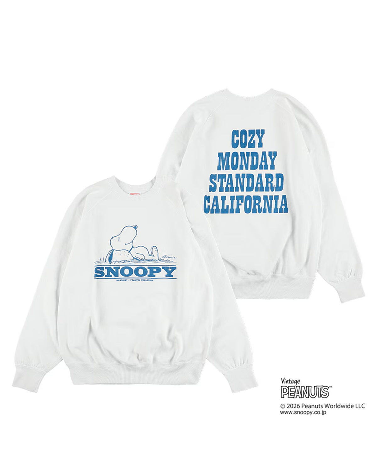 STANDARD CALIFORNIA × SNOOPY / Cozy Monday Crew Sweat (2000000394732)