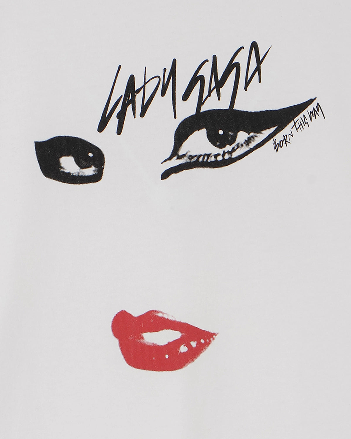 U/MUSIC / Lady Gaga BTW Face Pt SS Tee (UM-HR8-0000-022)