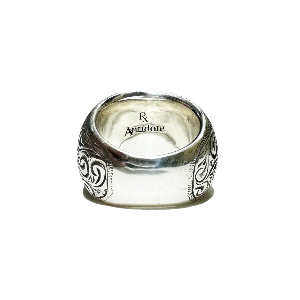 ANTIDOTE BUYERS CLUB / Engraved Corleone Ring (RX-722-1)