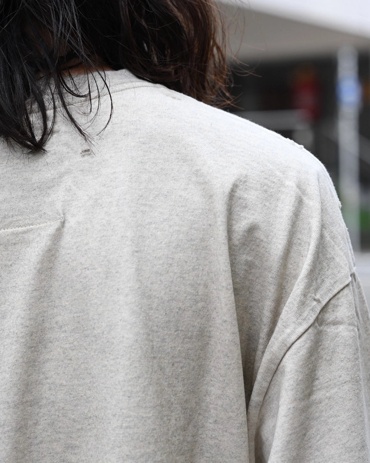 Maison MIHARA YASUHIRO / Dog Printed Embellished Distressed Long Sleeve T-shirt (J15LT751)