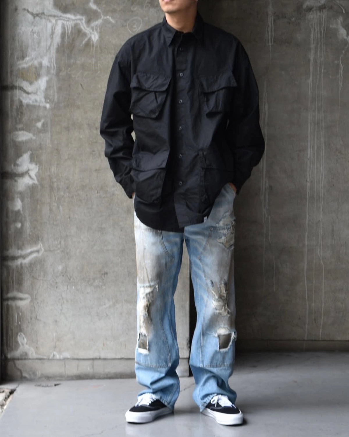 BEDWIN & THE HEARTBREAKERS / L/S BIG JUNGLE SHIRT "KOVE" (25SB1745)