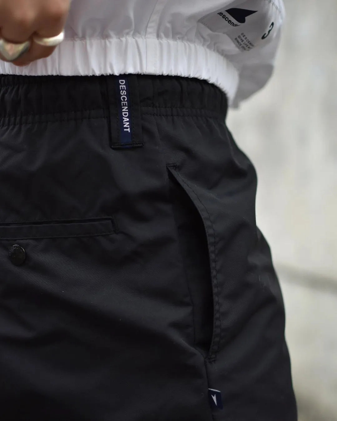 DESCENDANT / WHARF NYLON TROUSERS