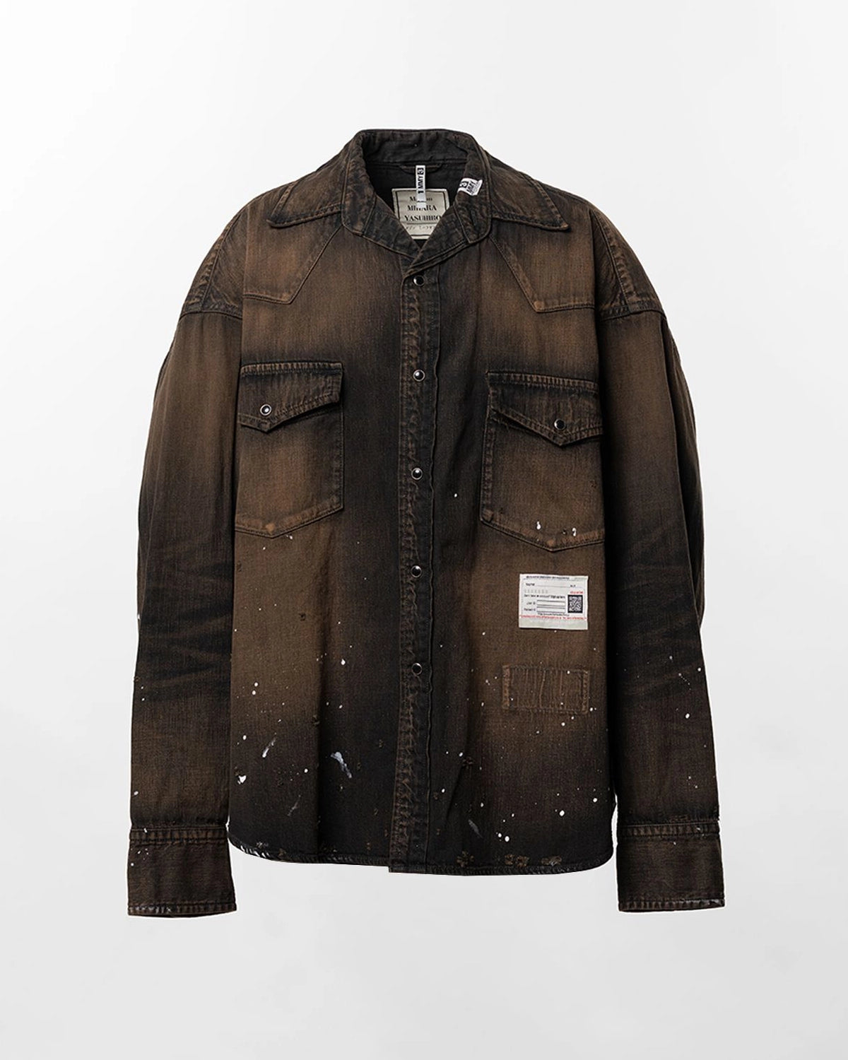 Maison MIHARA YASUHIRO / Flatted Collar Denim Shirt (A17SH027)