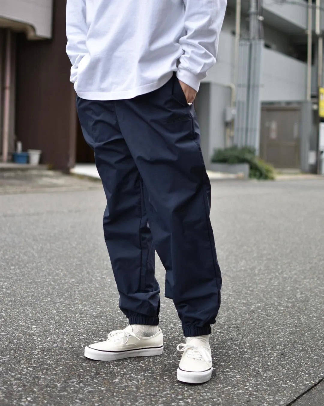 DESCENDANT / WHARF NYLON TROUSERS