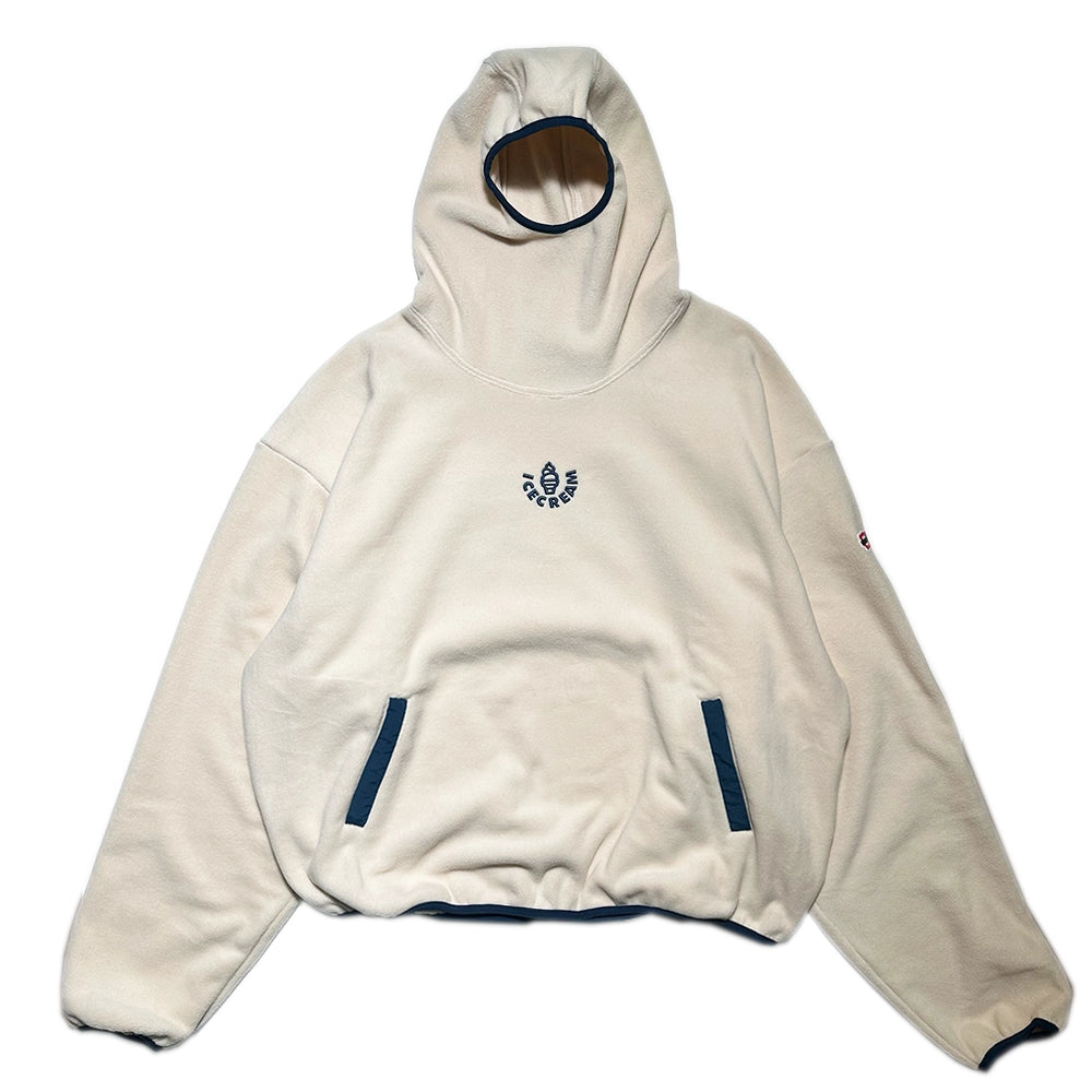 BILLIONAIRE BOYS CLUB / ICECREAM / EMBROIDERED LOGO PIPING FLEECE HOODIE