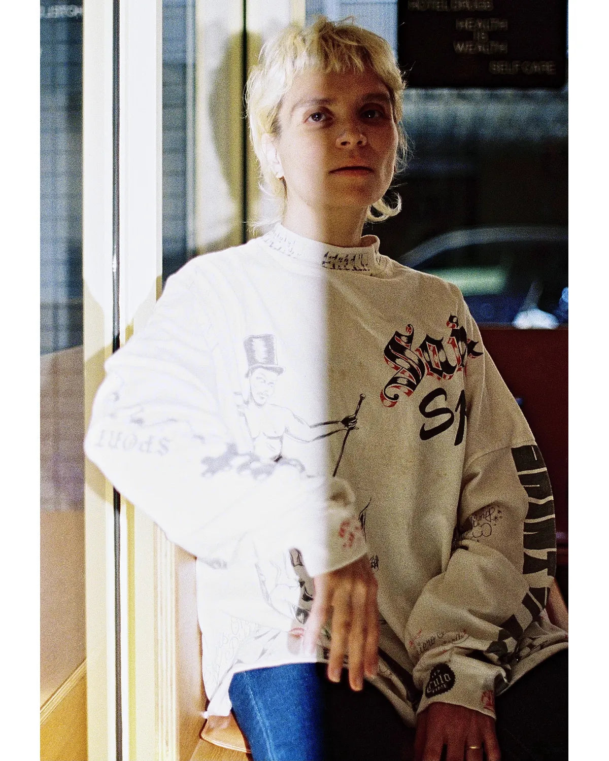 ©️SAINT Mxxxxxx × Alexis Ross / ALX_LS TEE / DRAWING (SM-HR1-0000-C30)