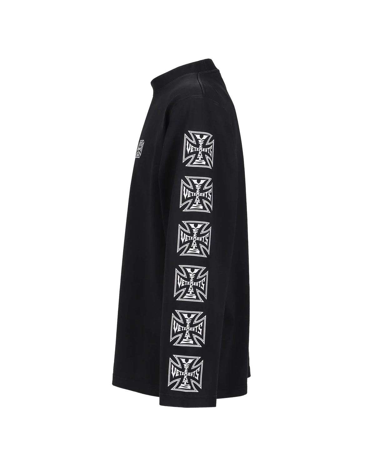 VETEMENTS / BIKER CROSS SLEEVES LONGSLEEVE (ME76LS172B)