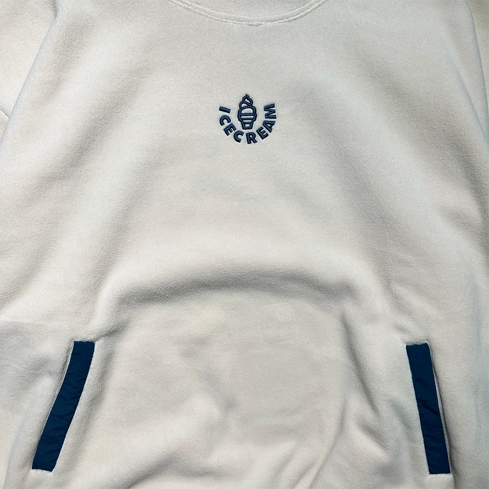 BILLIONAIRE BOYS CLUB / ICECREAM / EMBROIDERED LOGO PIPING FLEECE HOODIE