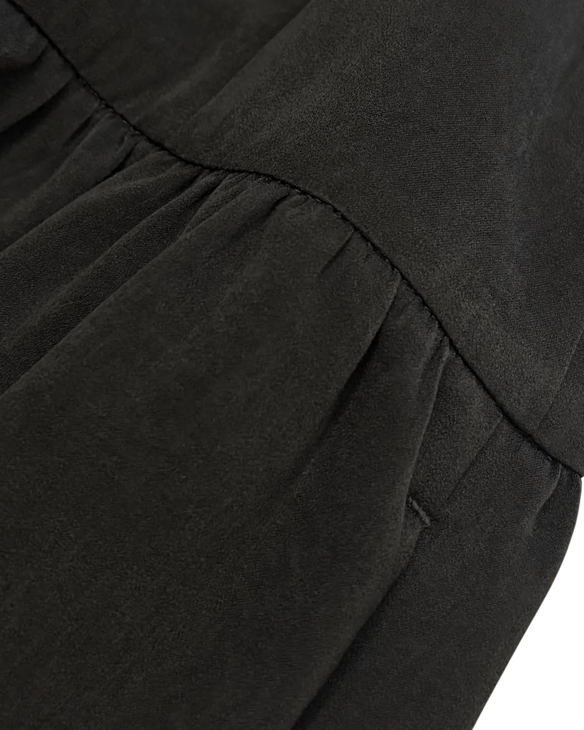 08sircus / Suede satin balloon skirt (S26AW-SK06)