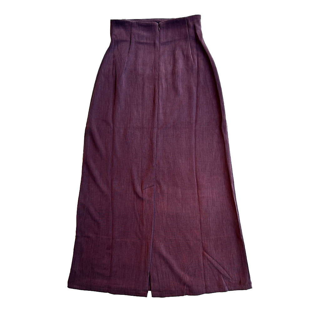 08sircus / Bemberg double knit hight west long skirt