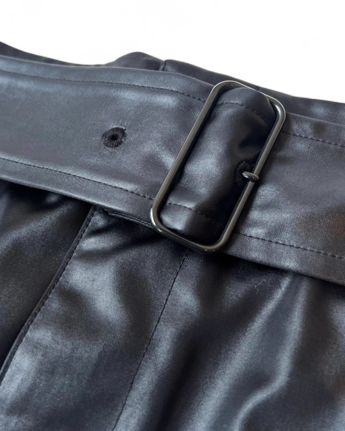 08sircus / Wax vintage belted cargo skirt (S25AW-SK01)