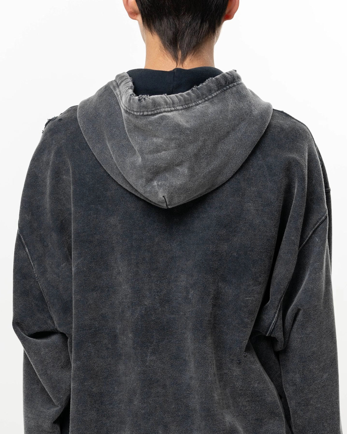 Maison MIHARA YASUHIRO / Bleached Zip-up Hoodie (A17PK541)