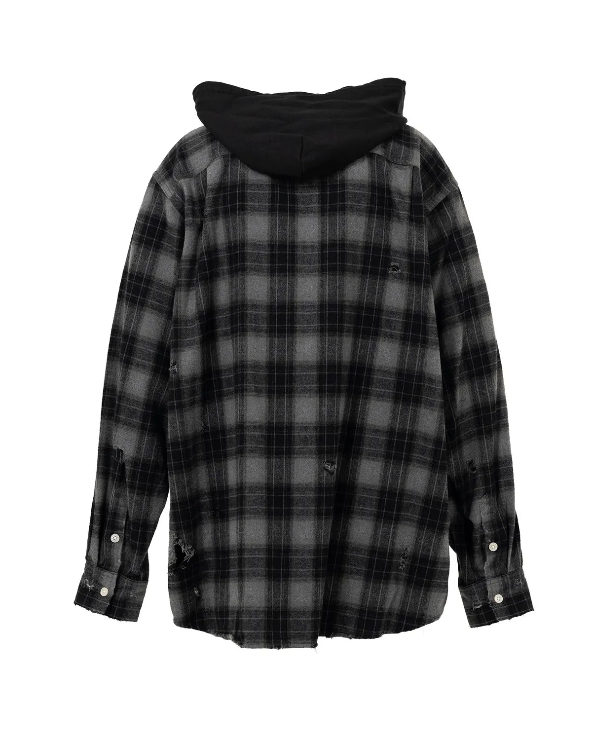KAMIYA / Hooded Check Shirt (G15SH055)