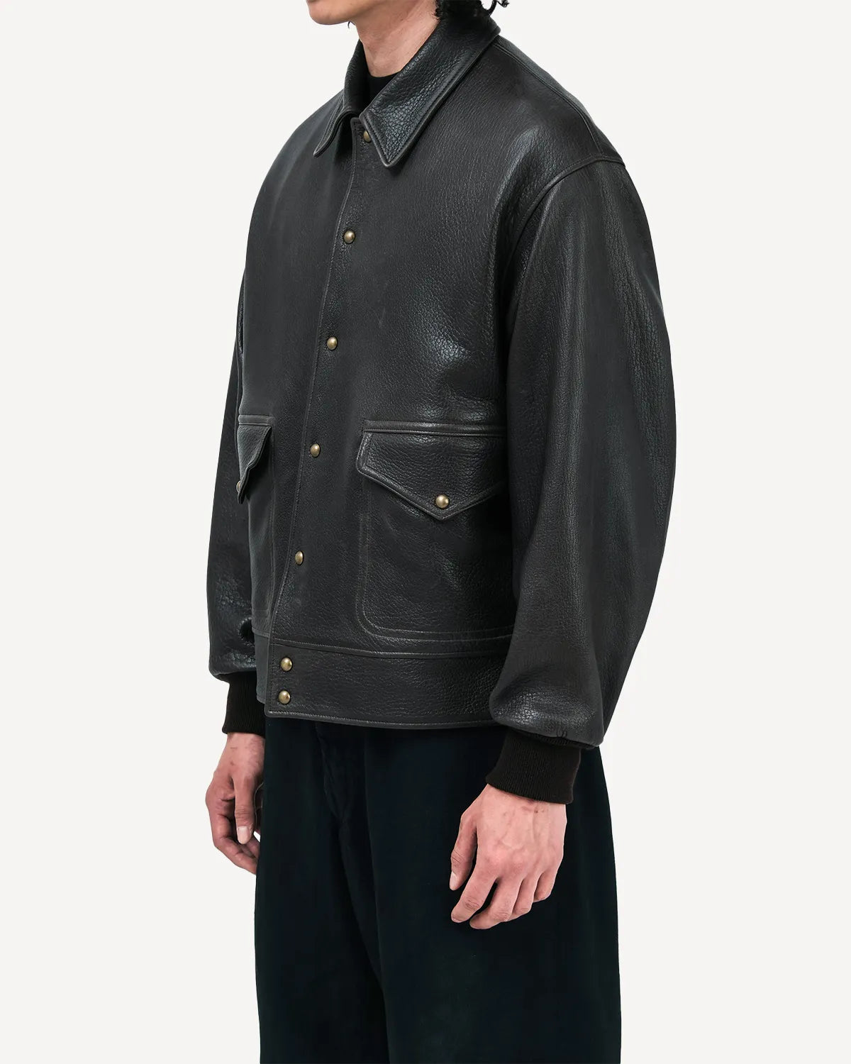 A.PRESSE / Leather A-1 Flight Jacket (26SAP-01-48)