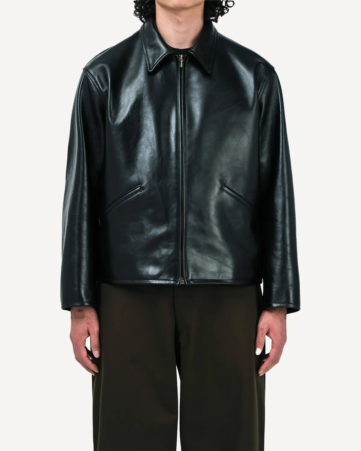 A.PRESSE / Leather Sports Jacket (26SAP-01-01)