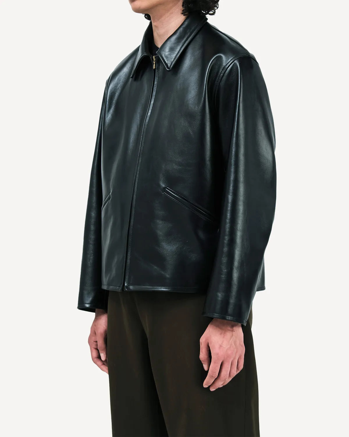 A.PRESSE / Leather Sports Jacket (26SAP-01-01)
