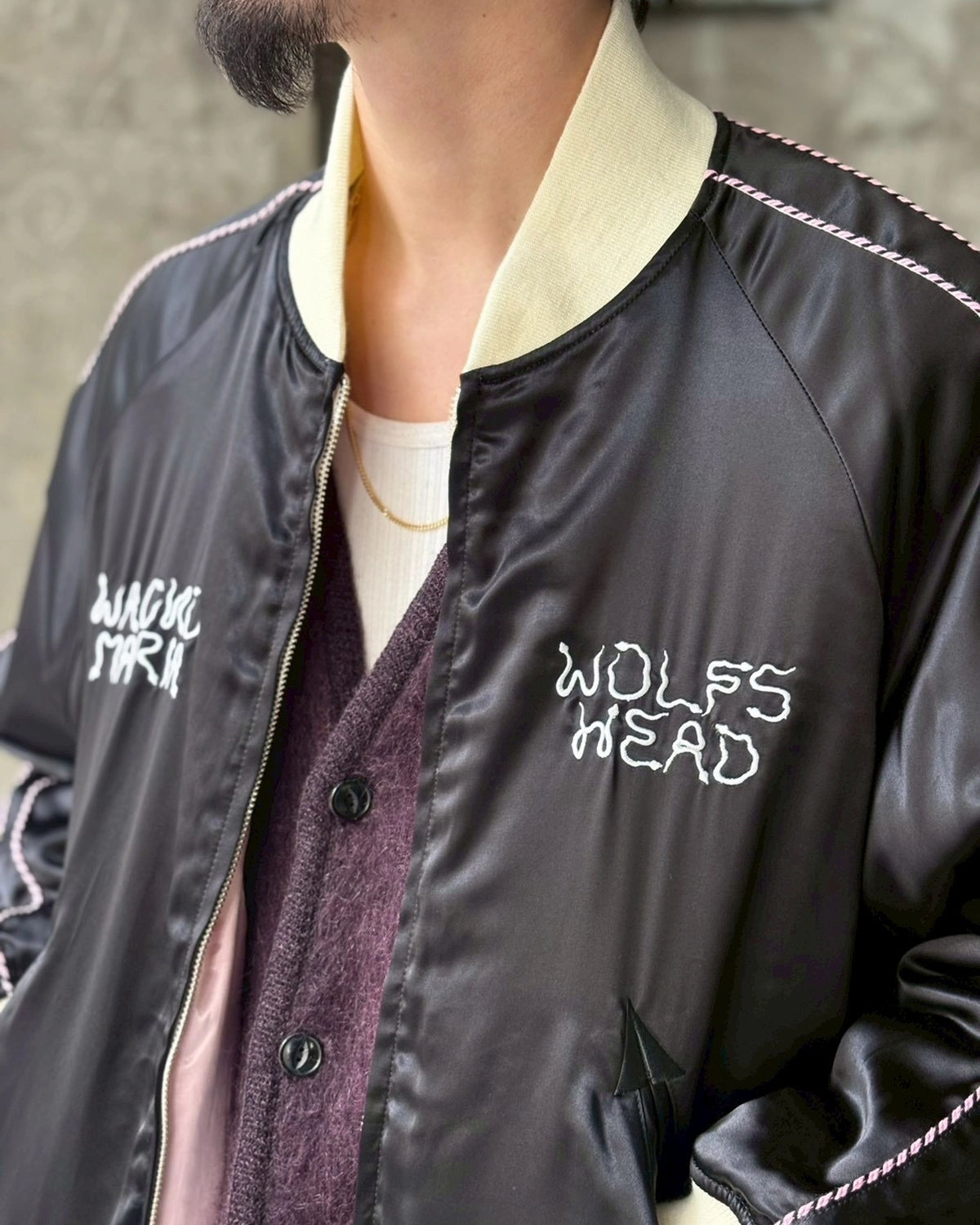WACKO MARIA × WOLF’S HEAD / SKA JACKET (WOLFSHEAD-WM-BL19)