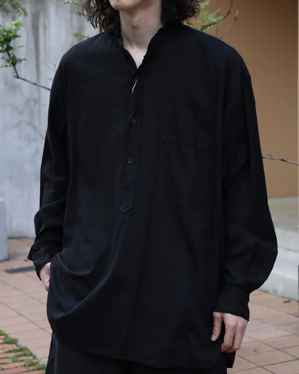COMOLI / モスリン プルオーバーシャツ(D01-02007)