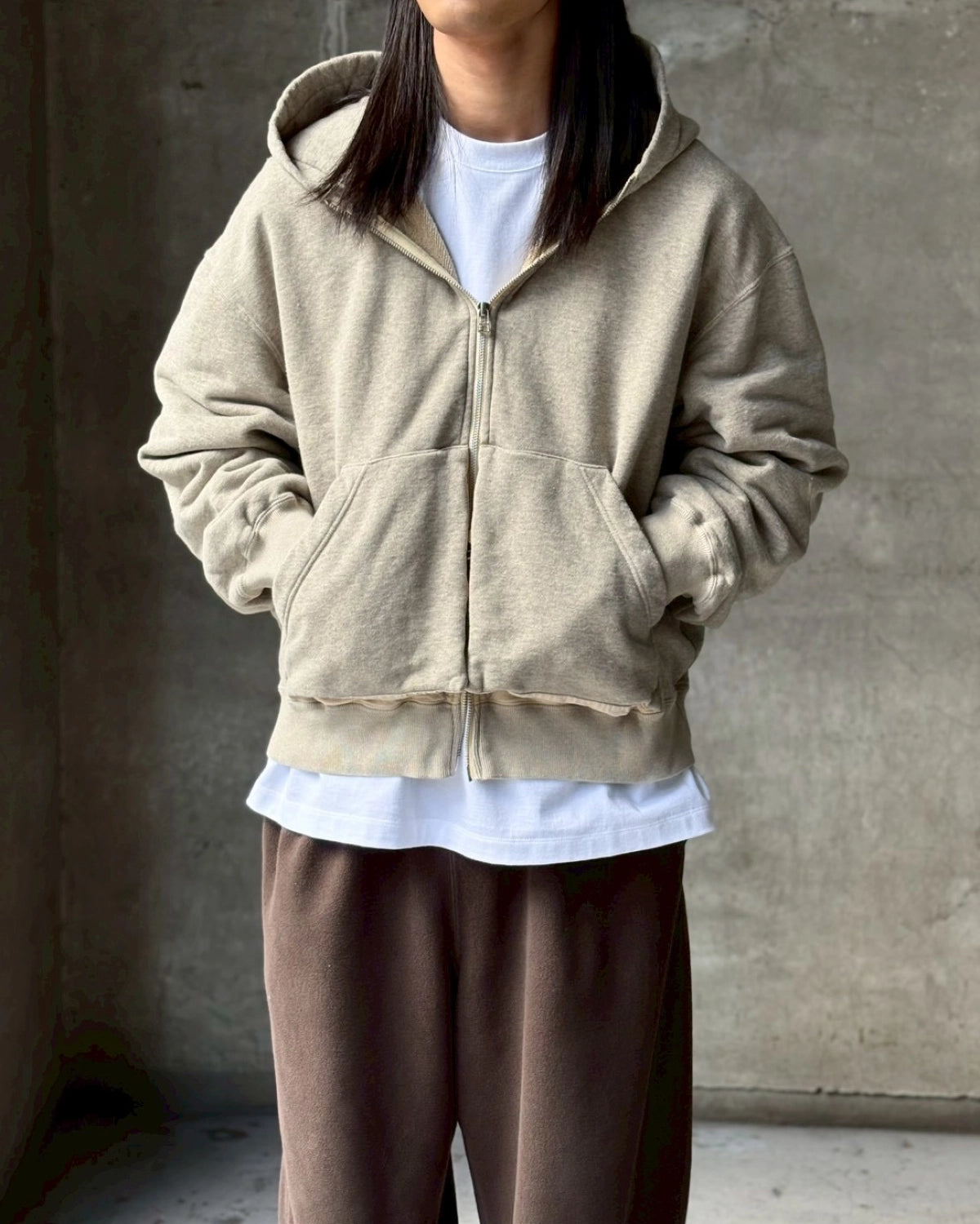 NTN / ZIP UP HOODIE GARMENT DYE (N006-044134D)