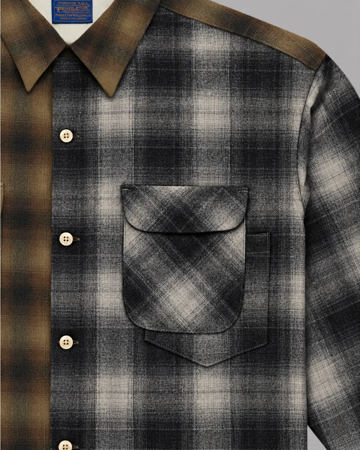 ALWAYS OUT OF STOCK × PENDLETON / AOOS X PENDLETON OPEN COLLAR CHECKED SHIRT (HA-226205210)
