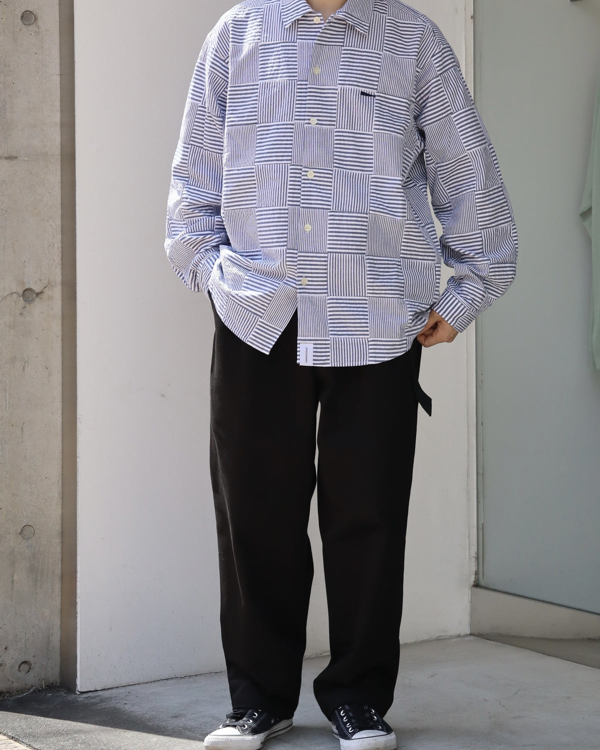 DESCENDANT / MILPITAS PATCHWORK LS SHIRT (261WVDS-SHM03)