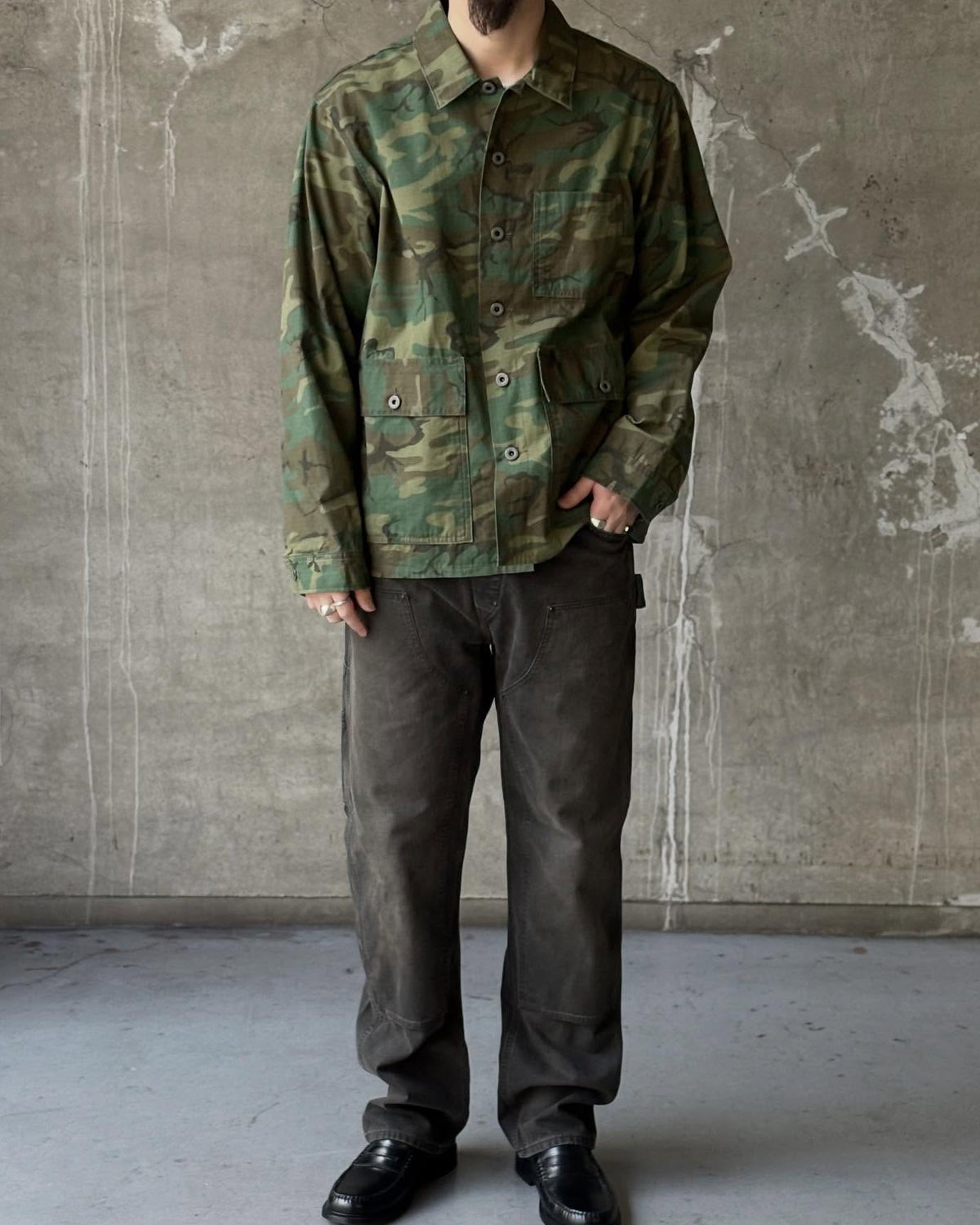 RRL / エンジニア フィット キャンバス カーペンター パンツ (MNRRPNT14G20185)