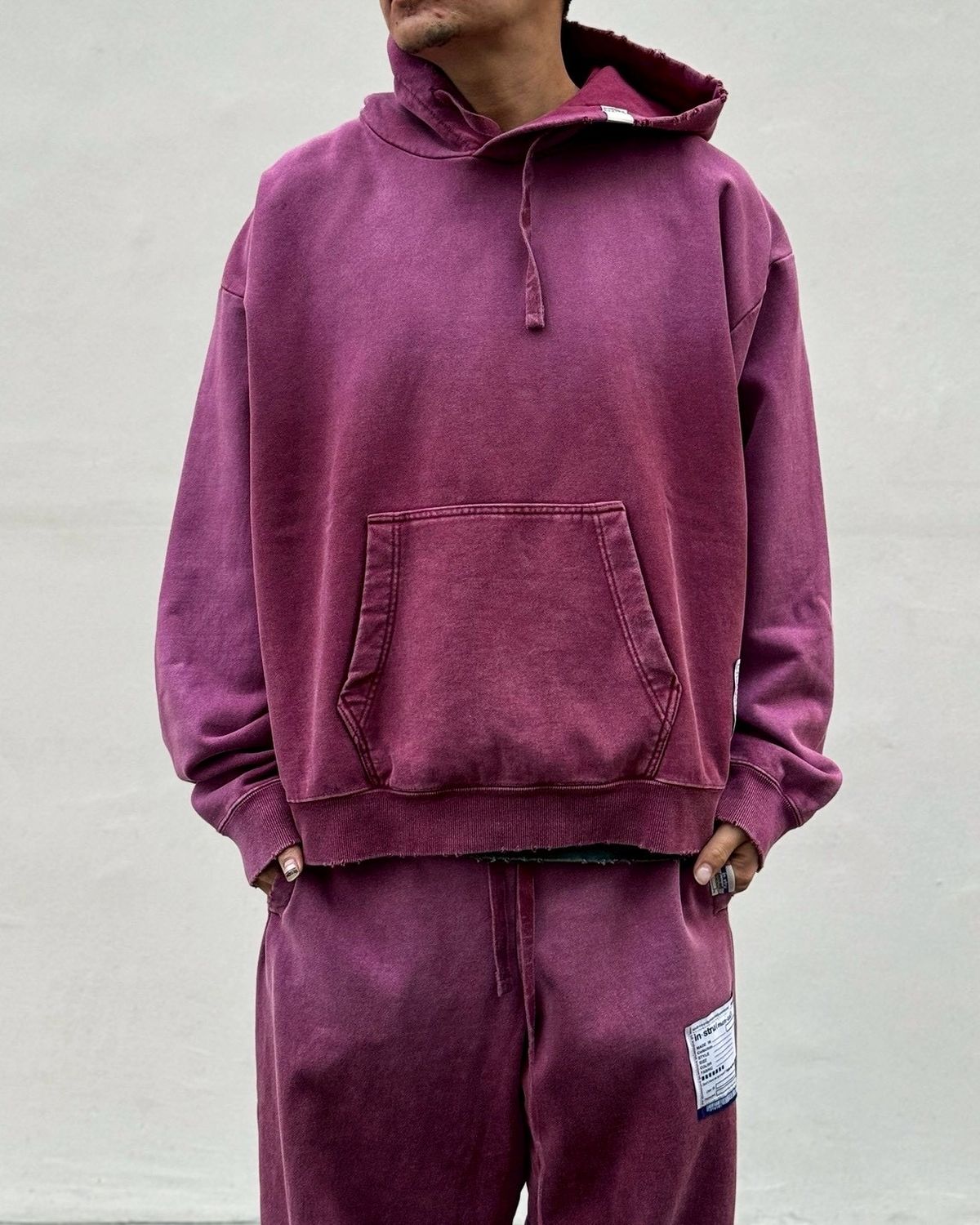 Maison MIHARA YASUHIRO in・stru(men-tal). / Sun Faded Like Distressed Hoodie (I16HD561)