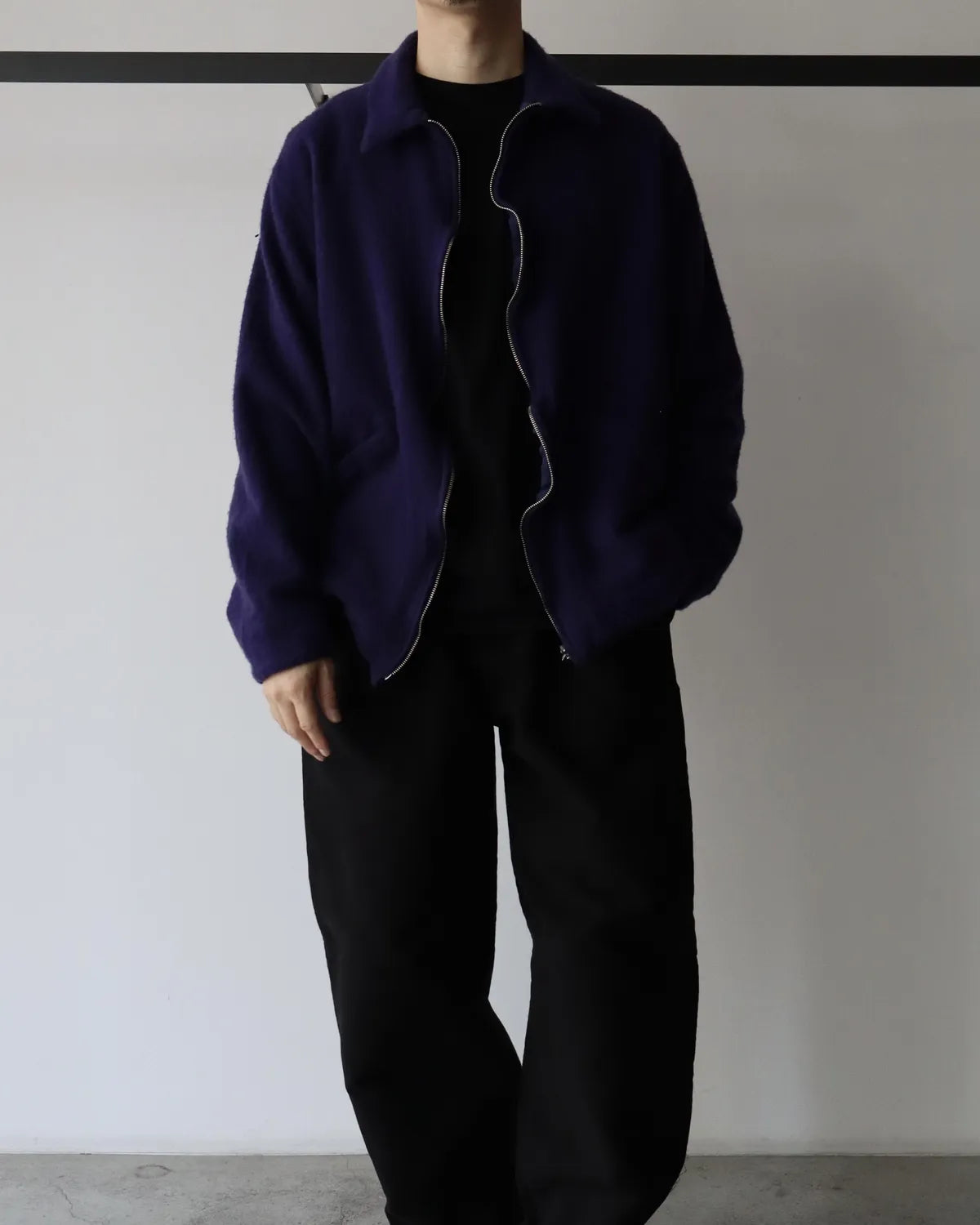 COMOLI / 縮絨ウール ジップショートジャケット (C03-01022)