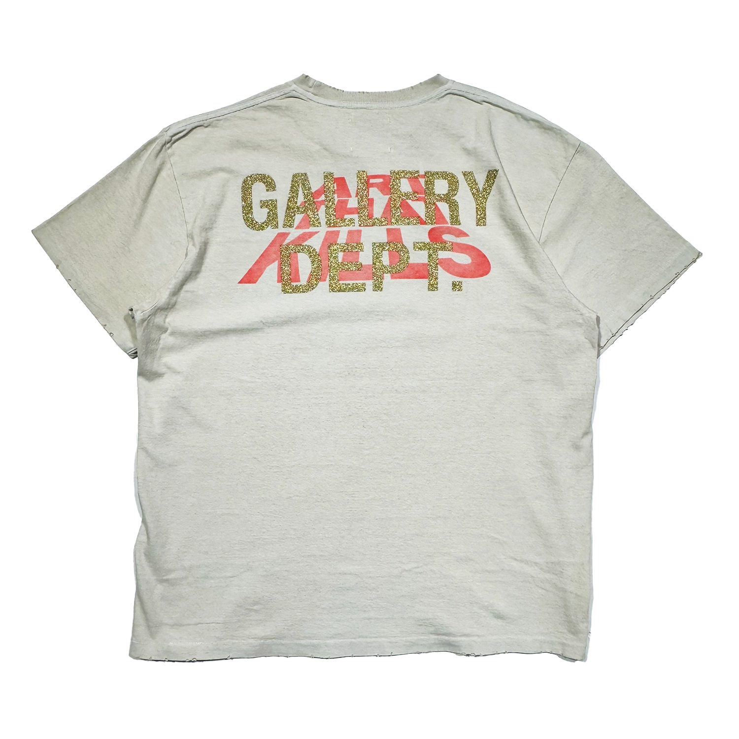 GALLERY DEPT. / FUCK YOUR REALITY TEE ANTIQUE WHITE