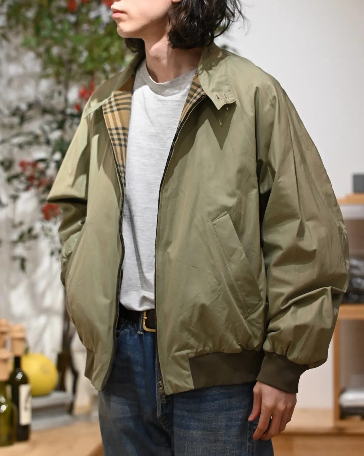 blurhms / Cooton Gabardine Harrington Jacket (BHS26S003)