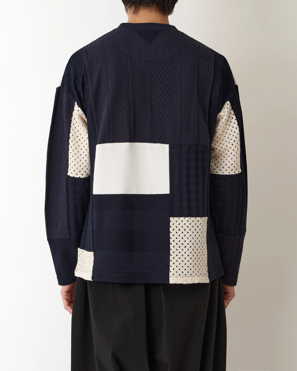 White Mountaineering / PATCHWORK LONG SLEEVE T-SHIRT (WM2571531)