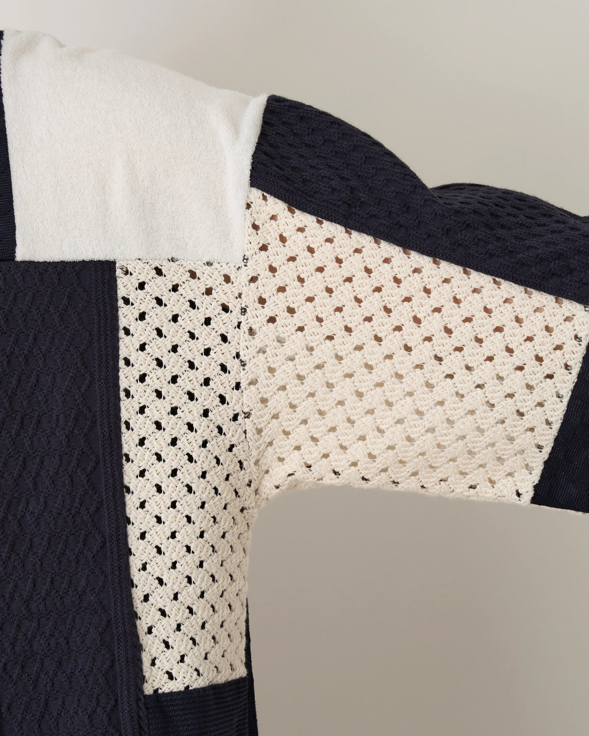 White Mountaineering / PATCHWORK LONG SLEEVE T-SHIRT (WM2571531)