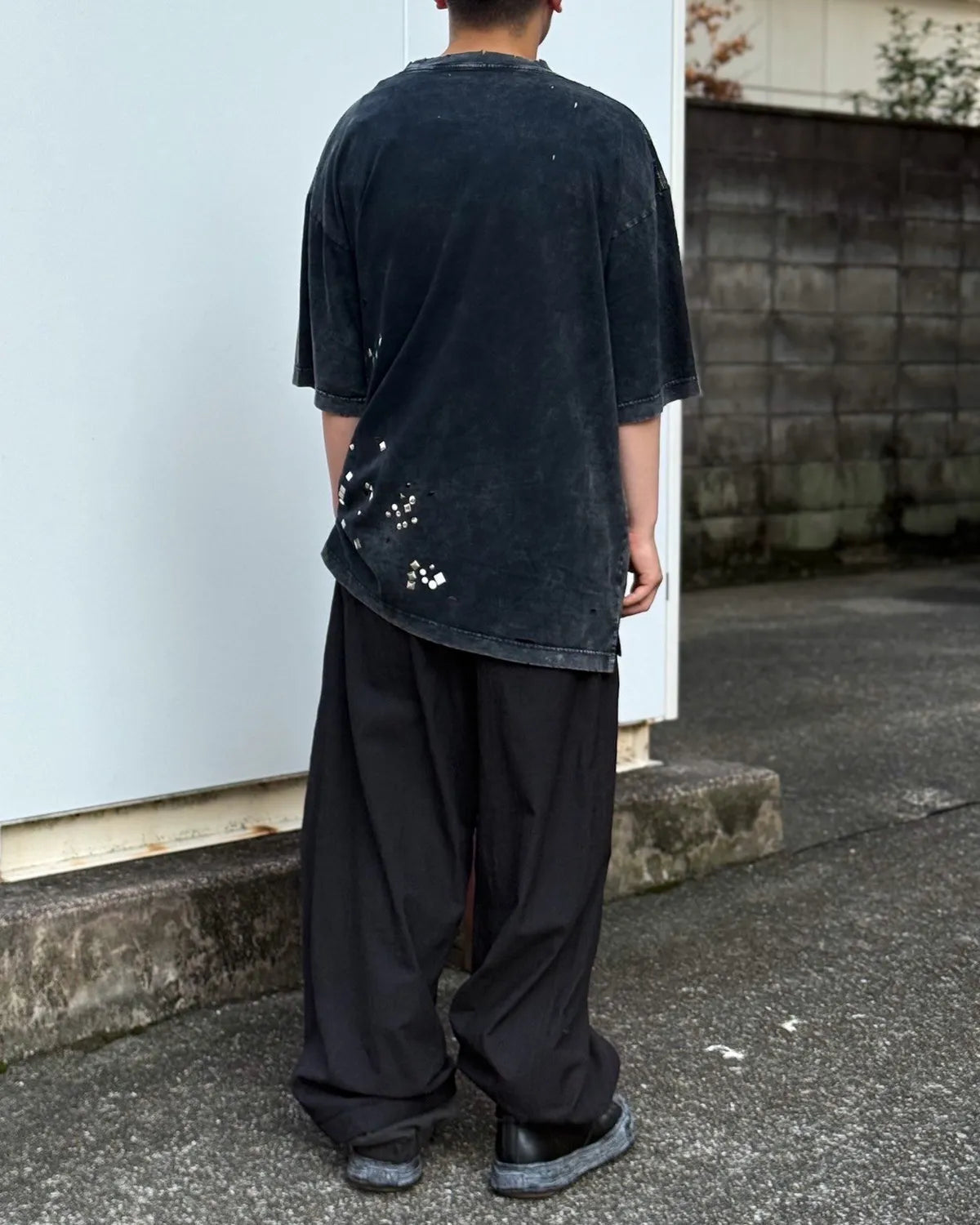 Maison MIHARA YASUHIRO / EMBELLISH BLEACH TEE (A15TS631)