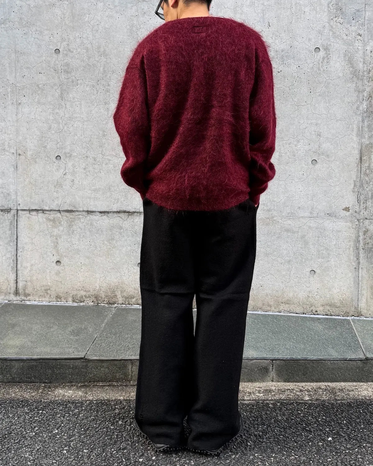 KAMIYA / Embroidered Shaggy Mohair Knit Cardigan (G17CD076)
